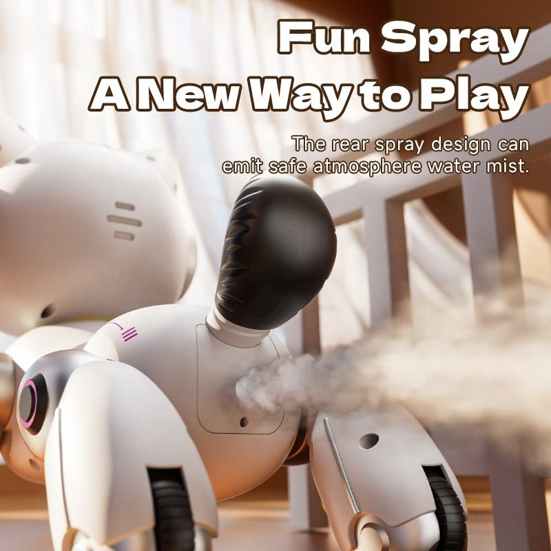 Fy-Y14 2 Smart Robot Cat Electric Mist Spray Singing Dancing Touch Interaction Pet Toy 2.4GHz RC Robot with Obstacle Avoidance