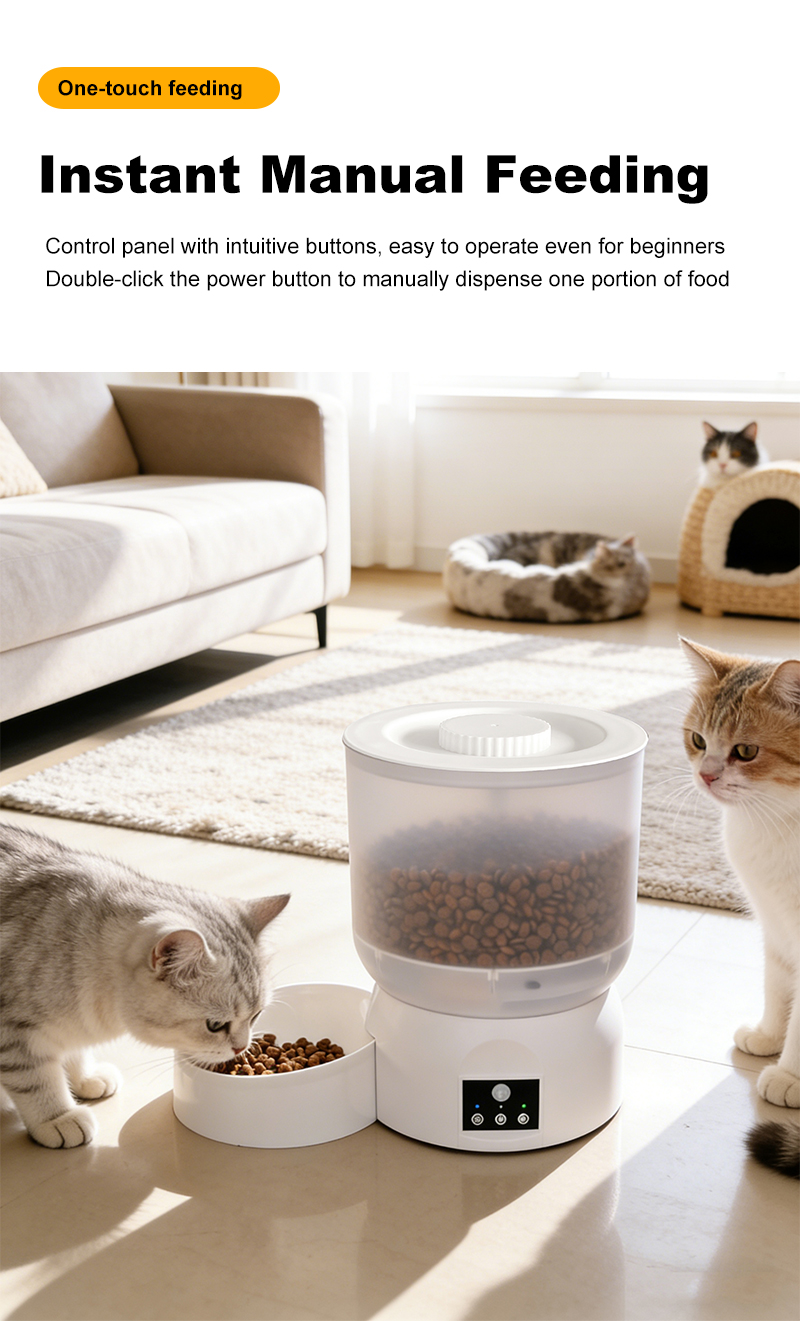 Smart Automatic Pet Feeder with Digital Timer Best Automatic Pet Feeder for Dogs Cats Timed Programmable Machine