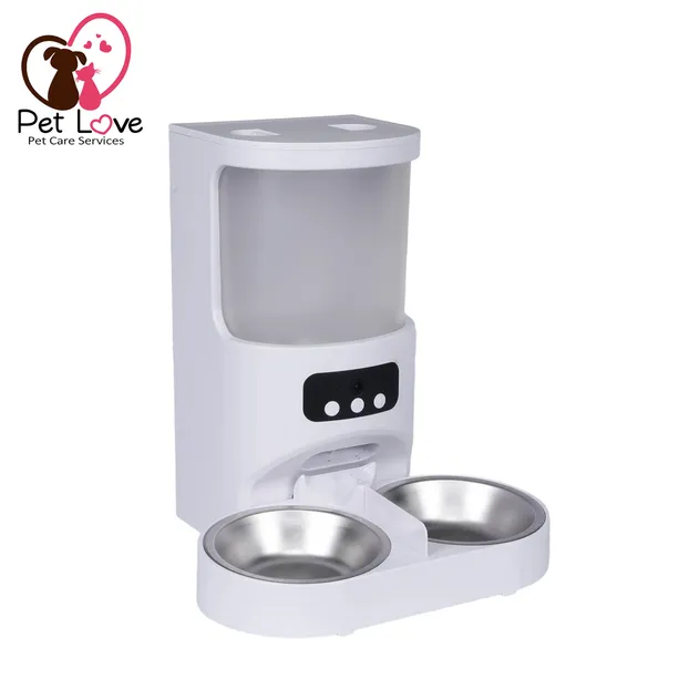 Tuya Wi-Fi Automatic Dual Bowl Pet Feeder View 1