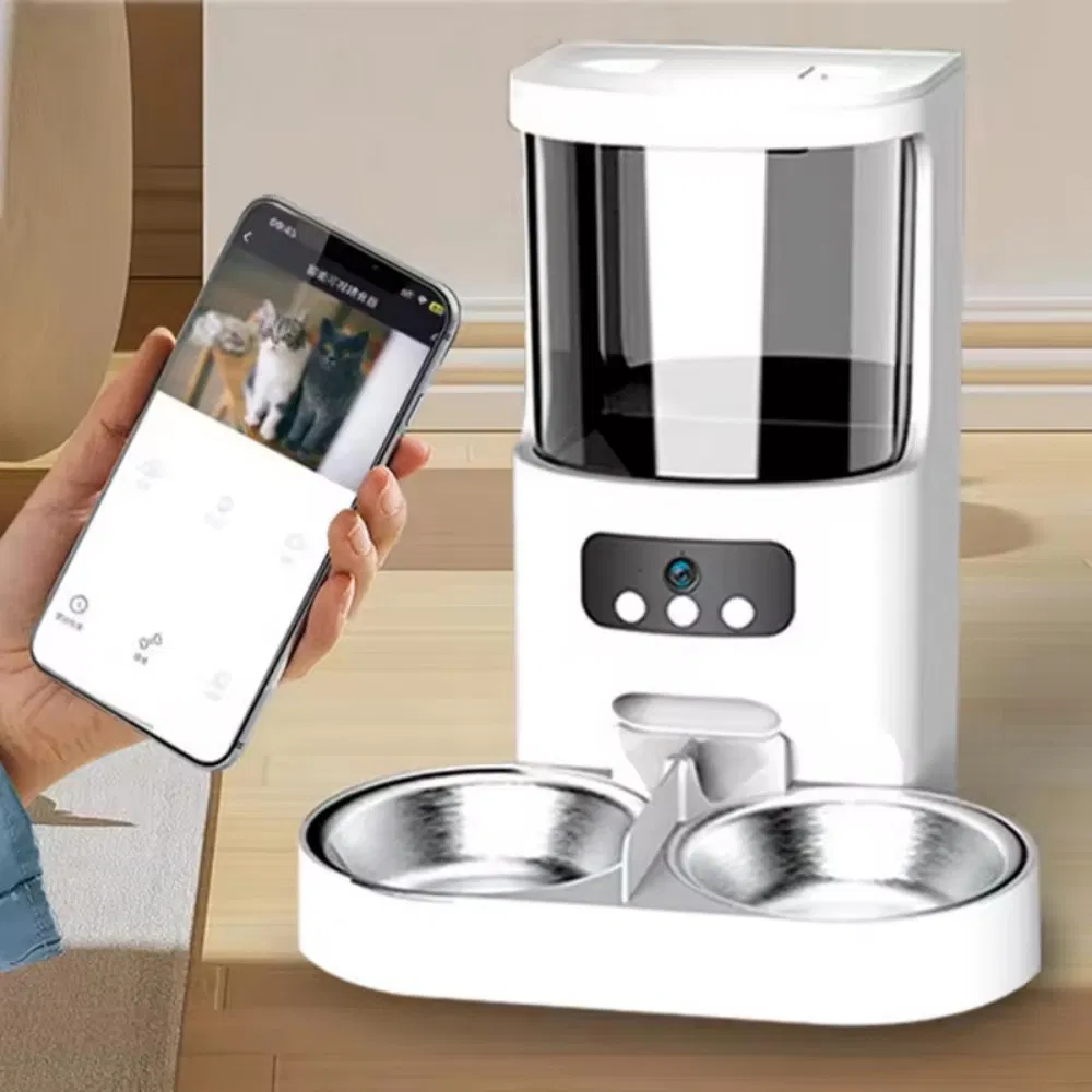 Pet Automatic Feeder with Timer &amp; Portion Control 4L APP Control Cat &amp; Dog Food Dispenser