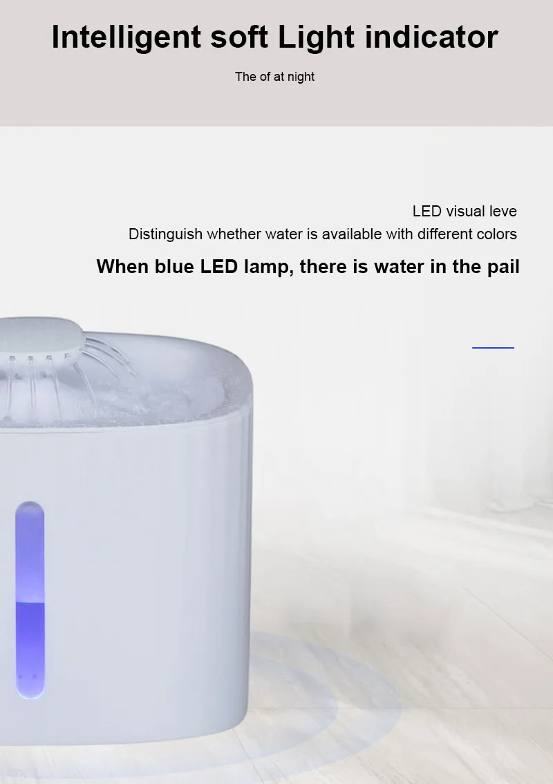 Automatic Pet Feeder and Water Fountain with LED Light