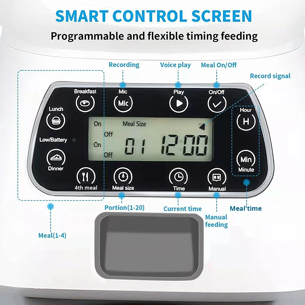 WIFI Control Smart Pet 3.5L Solid Elf Dog Bowls Feeder Automatic Timed Quantitative Feeding Machine Pet Bowl