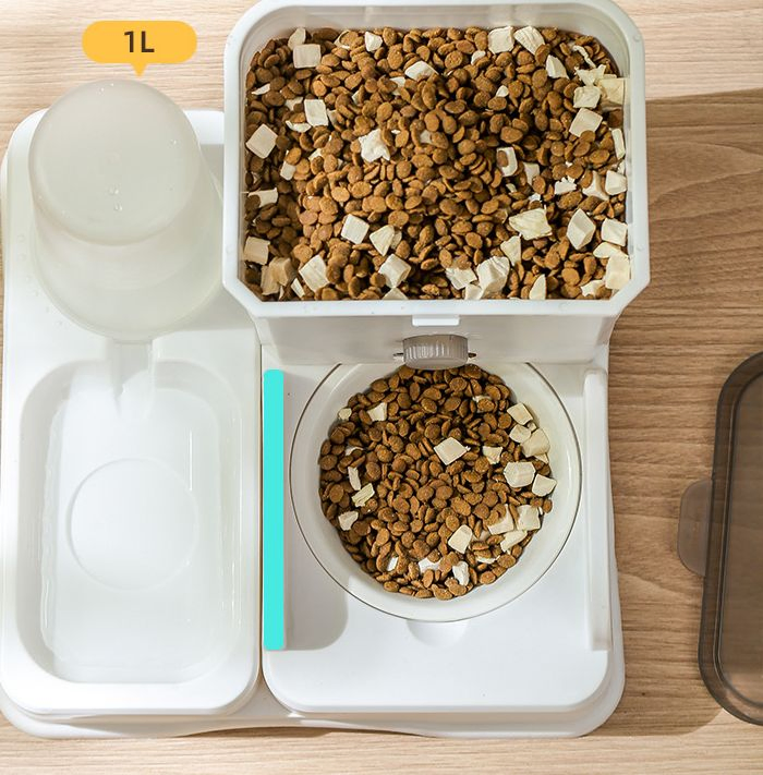 OEM Custom Cat Bowl, Dog Bowl, Grain Basin, Double Bowl Ceramic Large Capacity All-in-One Automatic Drinking Water Pet Feeder