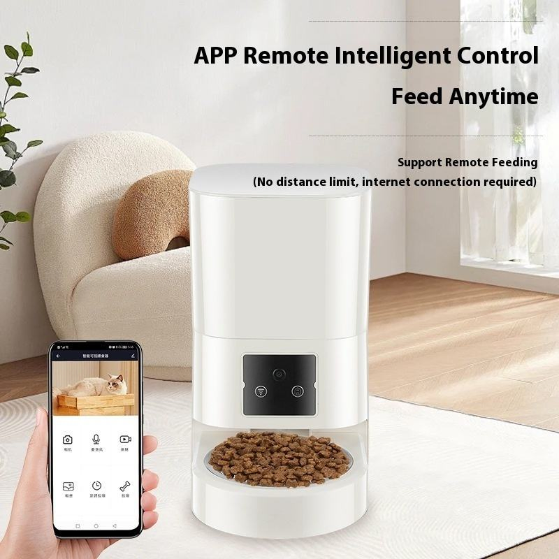 Large Capacity Smart Automatic Pet Feeder with Removable Food Tank and Bowl