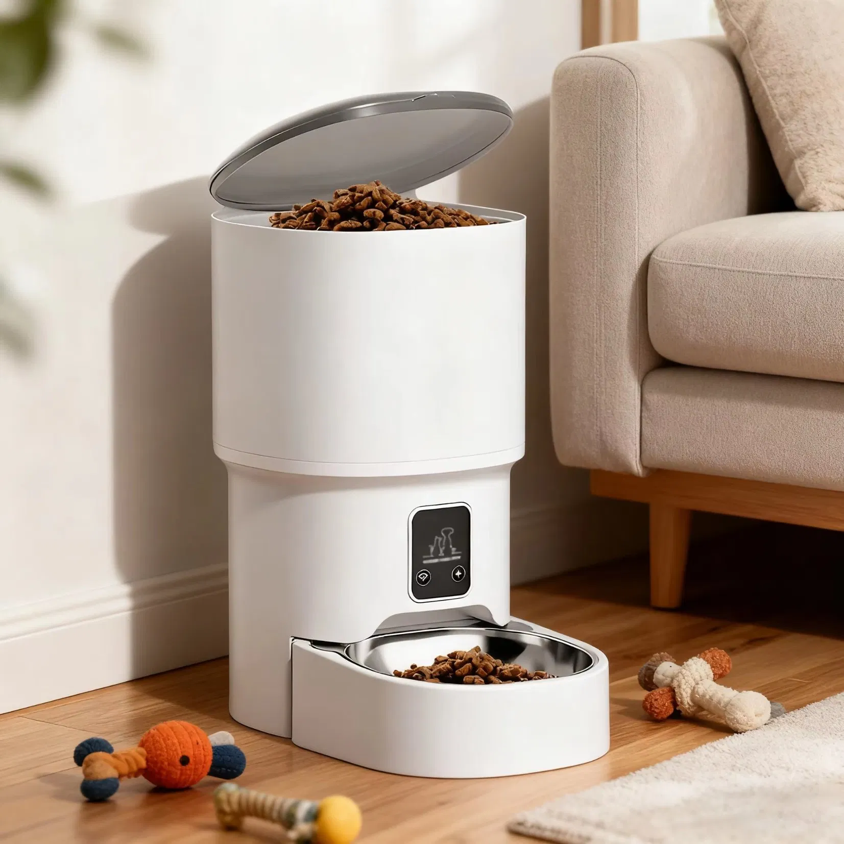 Popular Cheap Durable Factory Direct 4L WiFi APP Controlled ABS Automatic Cat Feeder for Busy Pet Owners