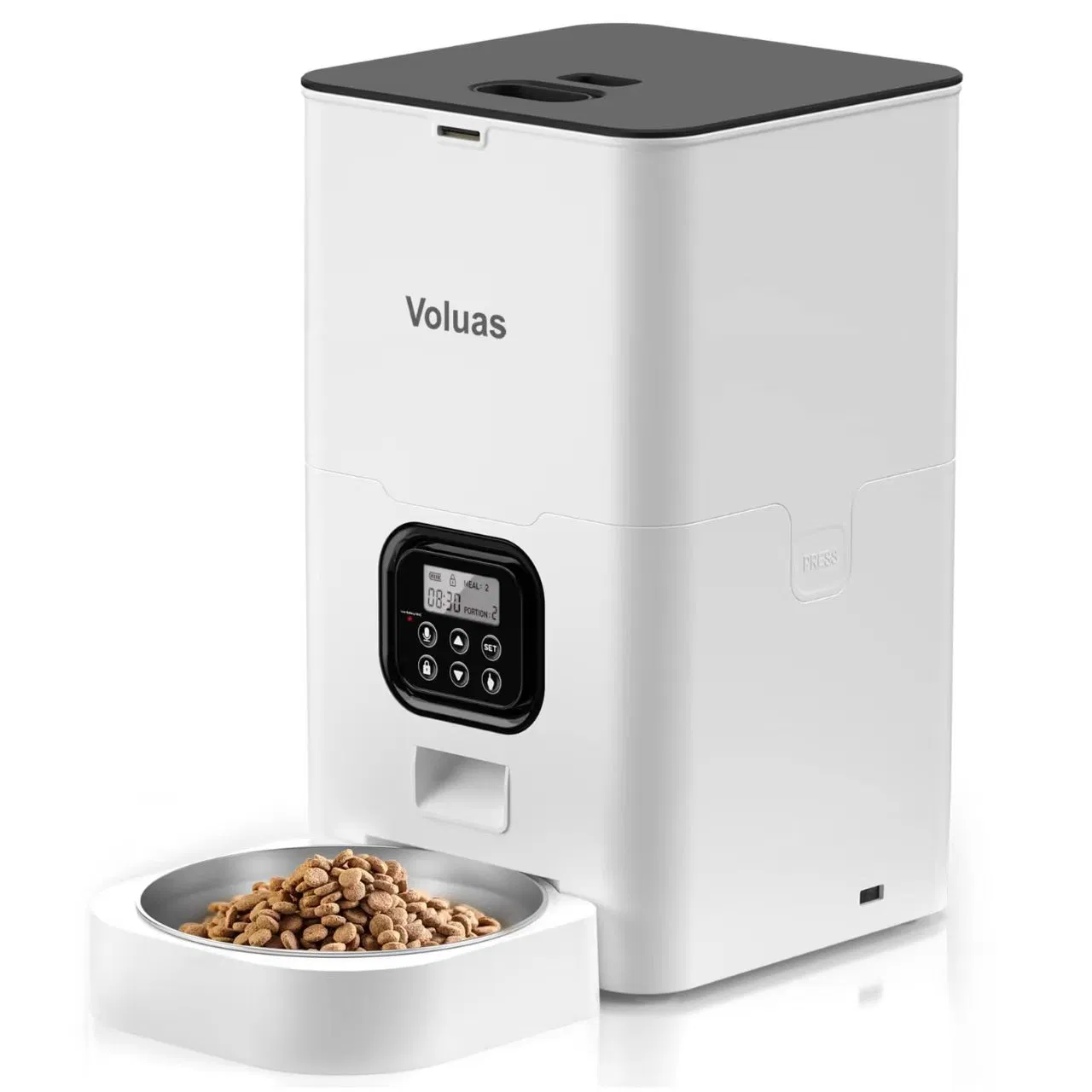 Automatic Cat Feeders Timed Pet Feeder for Cats and Dogs with Dry Food Dispenser Desiccant Bag Programmable Portion Control