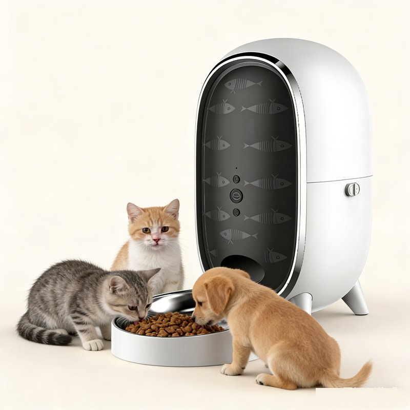 Smart Cat Feeder Wireless Remote Video Voice Recording Pet Products