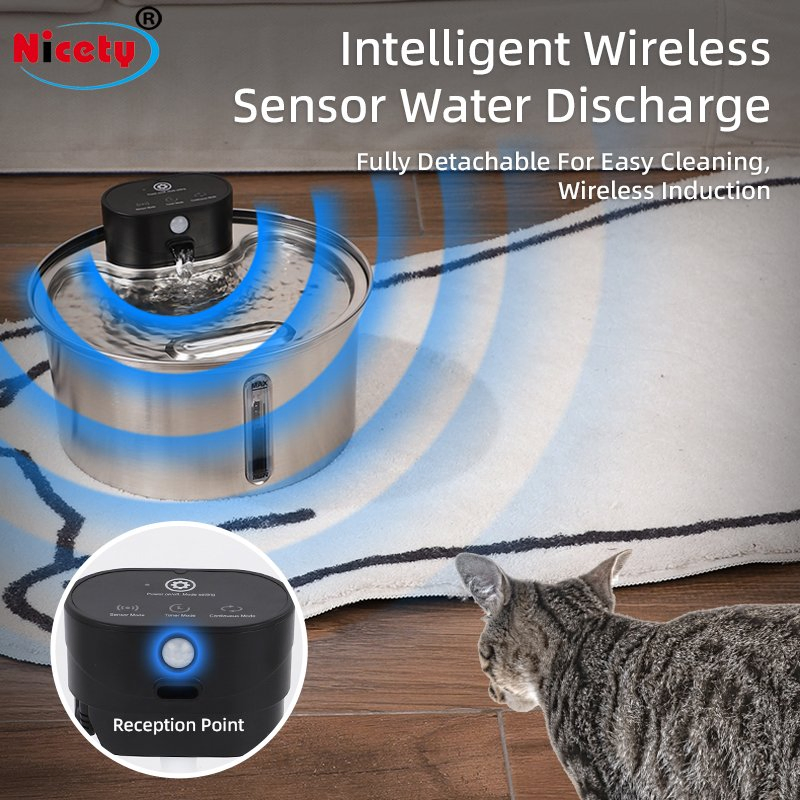 3.2L High-Quality Stainless Steel Automatic Intelligent Pet Water Fountain for Dog and Cat Indoor and Outdoor