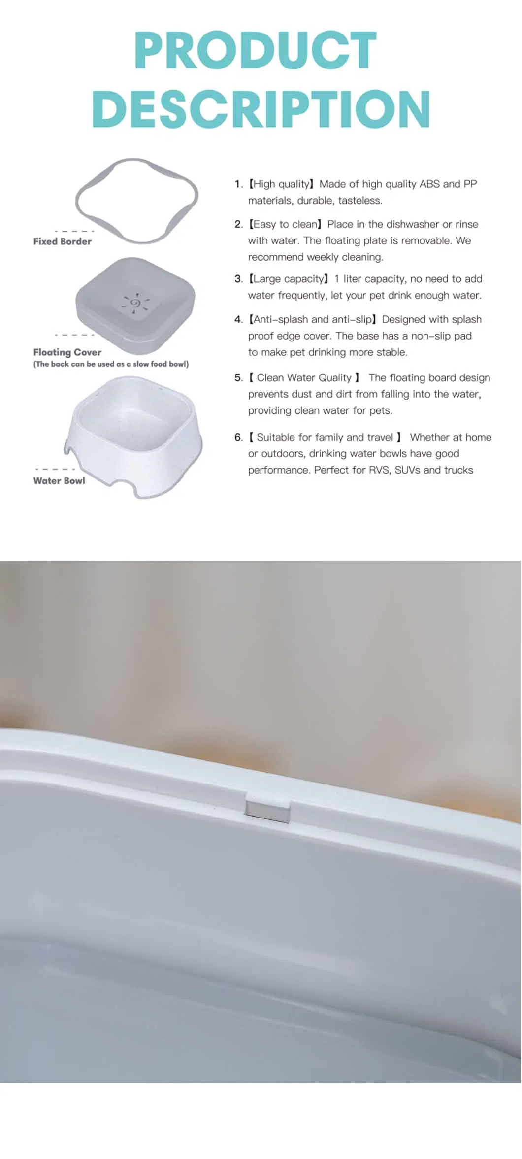 Large Capacity Dog Bowl