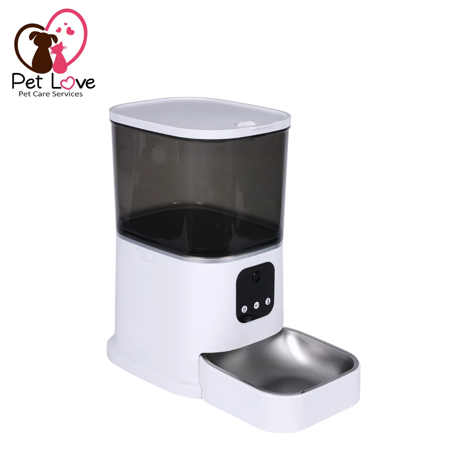 Smart Automatic Pet Feeder with HD Camera and Backup Power