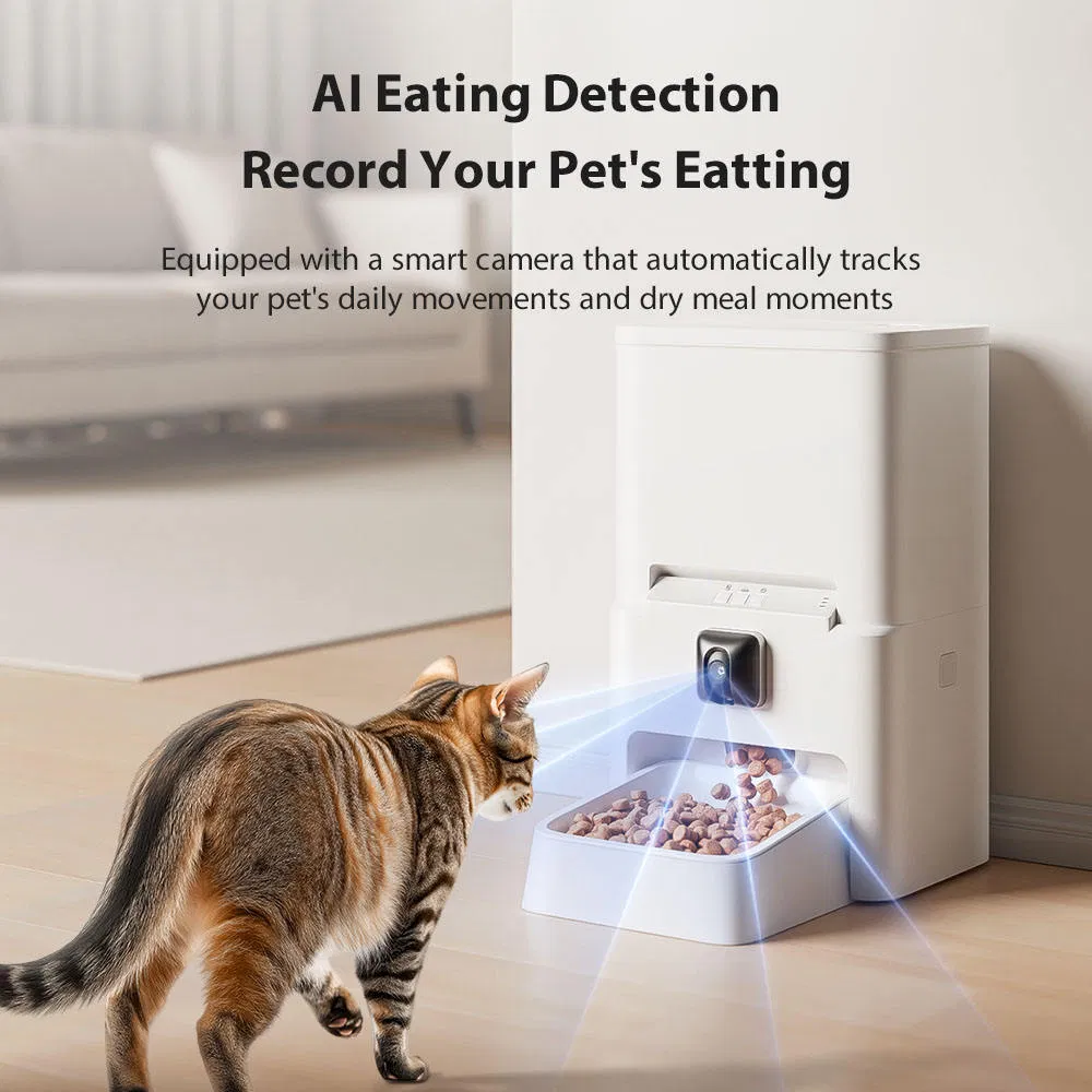 Dual Compartment Detachable Large Capacity Smart Pet Feeder Automatic Pet Food Dispenser
