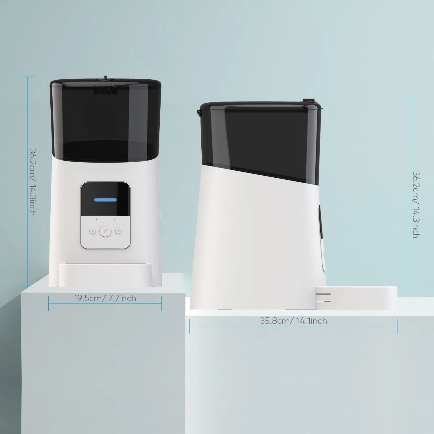 Smart Feed Automatic Dog and Cat Feeder Wi-Fi Enabled for Ios and Android Smartphones
