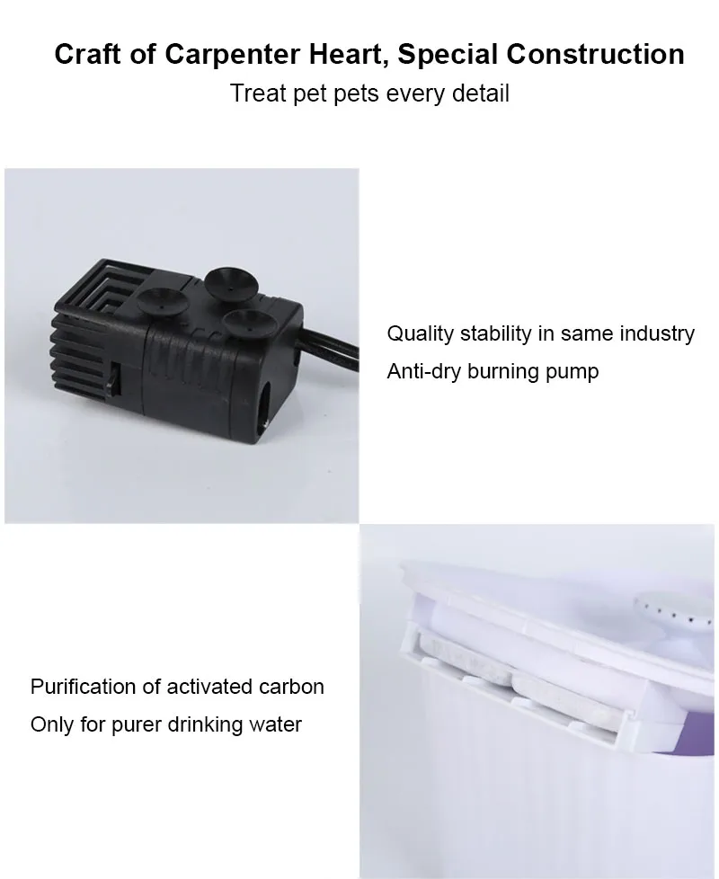 Automatic Pet Feeder and Water Fountain with LED Light