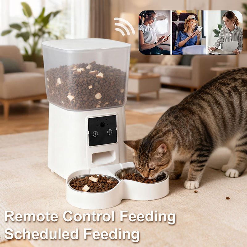 Professional WiFi Smart Automatic Pet Feeder for Dogs and Cats with Timed Portion Control