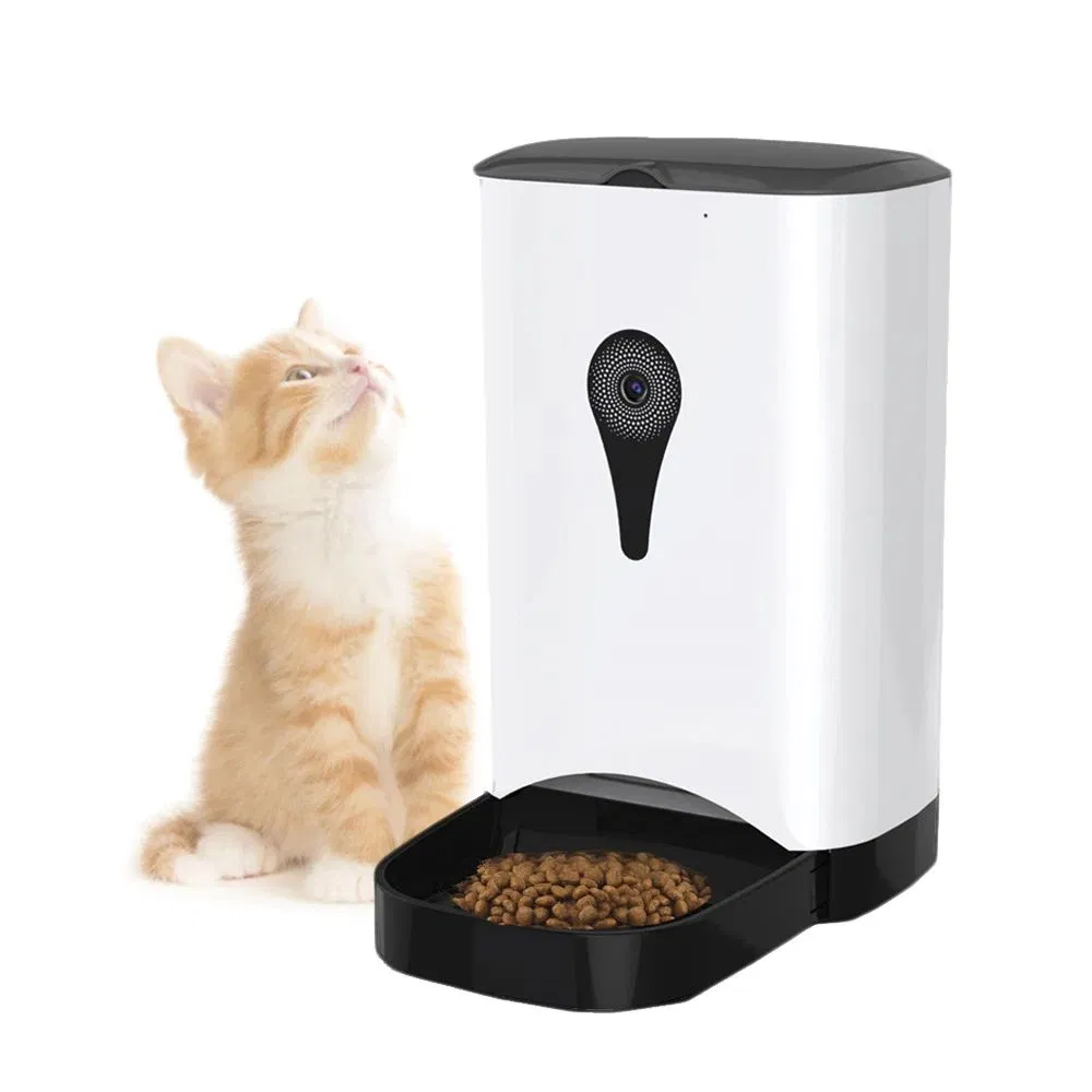 Pet Bowl 4.5L Pet Feeder WiFi Remote Control Fashion Smart Automatic Pet Cat Dog Feeder Food Rechargeable with Video Monitor Pet Products