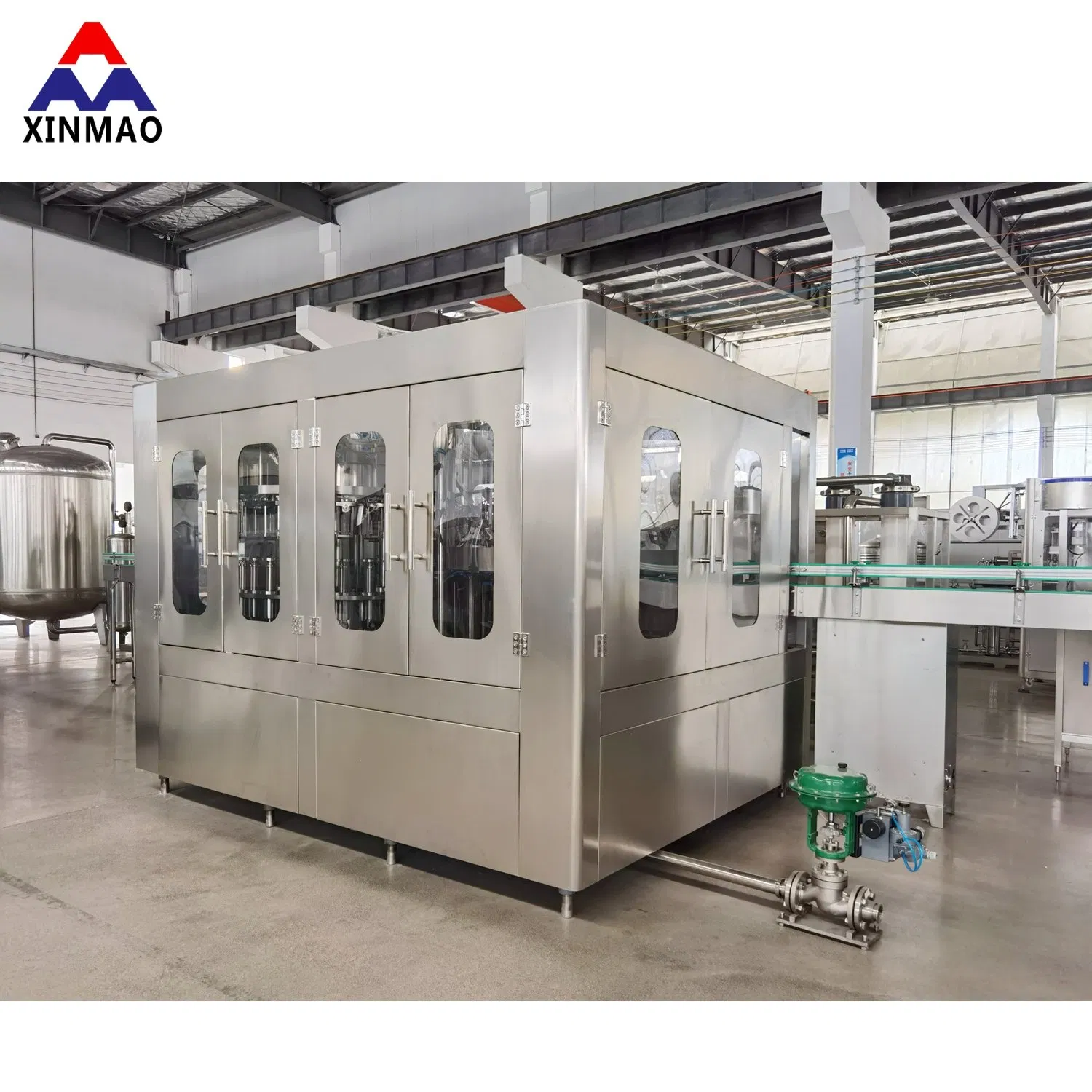 3 in 1 Fully Automatic Glass Bottle Carbonated Drinking Soda Water Bottle Filling and Capping Production System