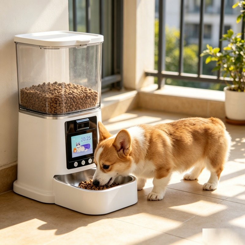 APP Controlled Timed Pet Feeder with Dual Power Backup Pet Products
