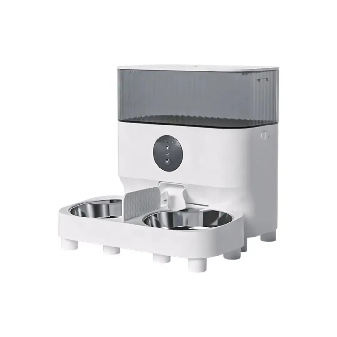 Automatic Smart Pet Feeder with Dual 304 Stainless Steel Bowls