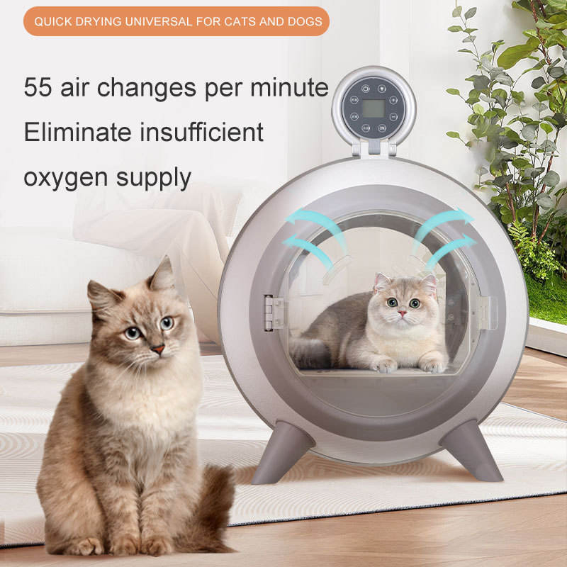 Ultra-Quiet 58L Pet Hair Dryer Box with UV Sterilization