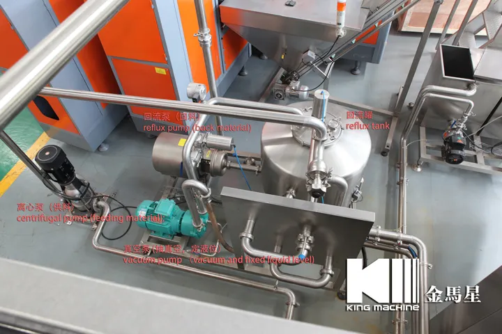 Filling machine detail