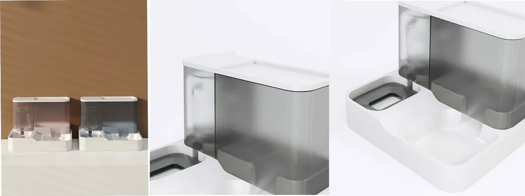 2 in 1 Pet Food and Water Dispenser Pet Feeder Bowl Dog Cat Automatic