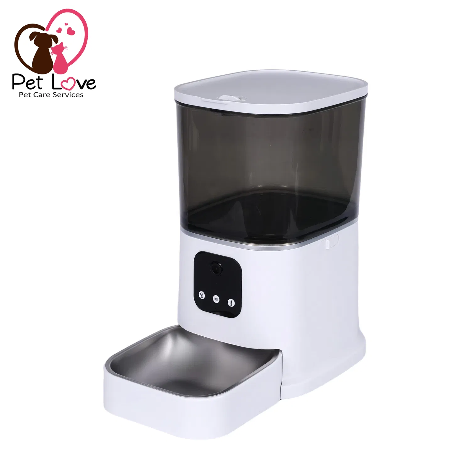 Smart Automatic Pet Feeder with HD Camera and Backup Power
