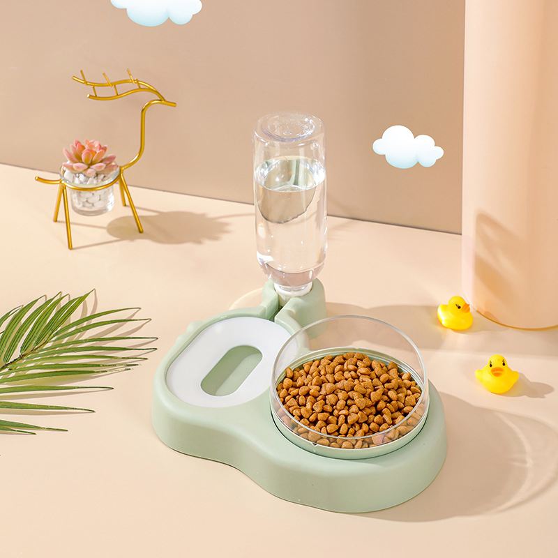 Automatic Refill Drinking Water Cat Feeding Bowl Dog Bowl Dual-Use Drinker Feeder