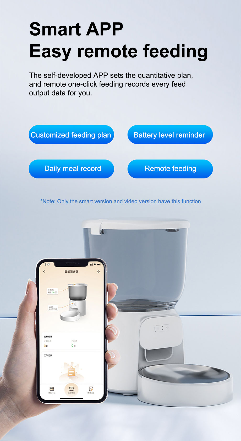 Smart APP Easy remote feeding
