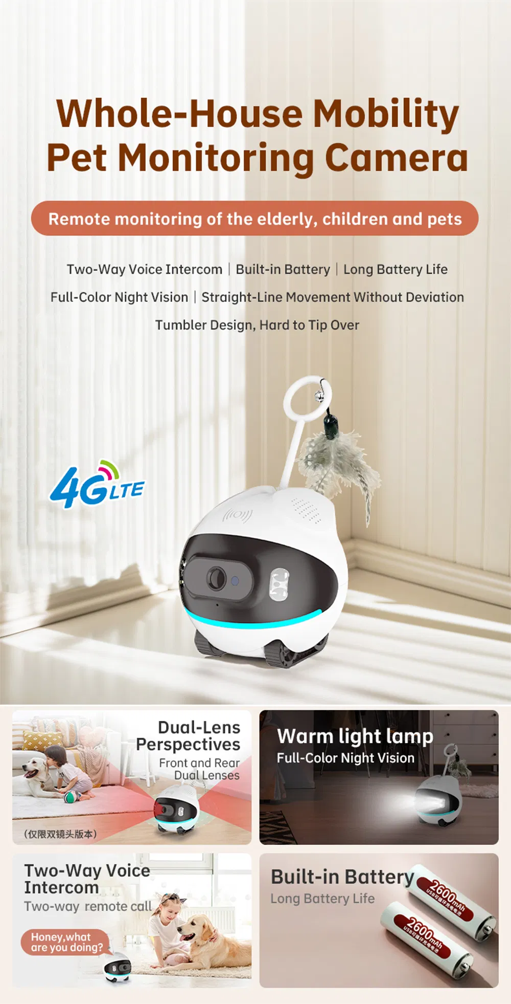 Smart Interactive Pet Security Robot Overview