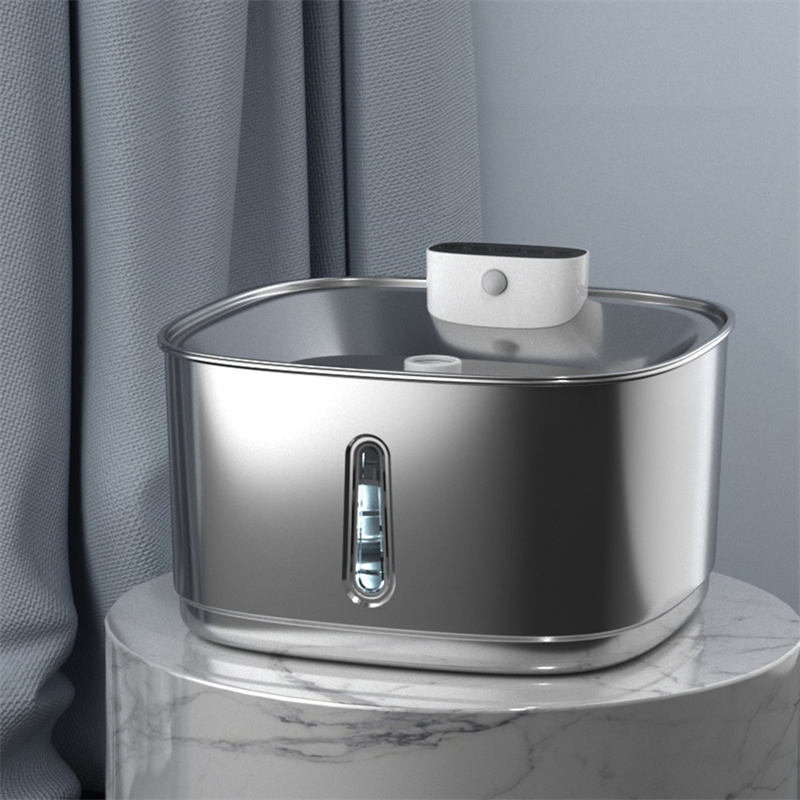 Stainless Steel Cat Water Fountain Intelligent Pet Drink Water Dispenser Automatic