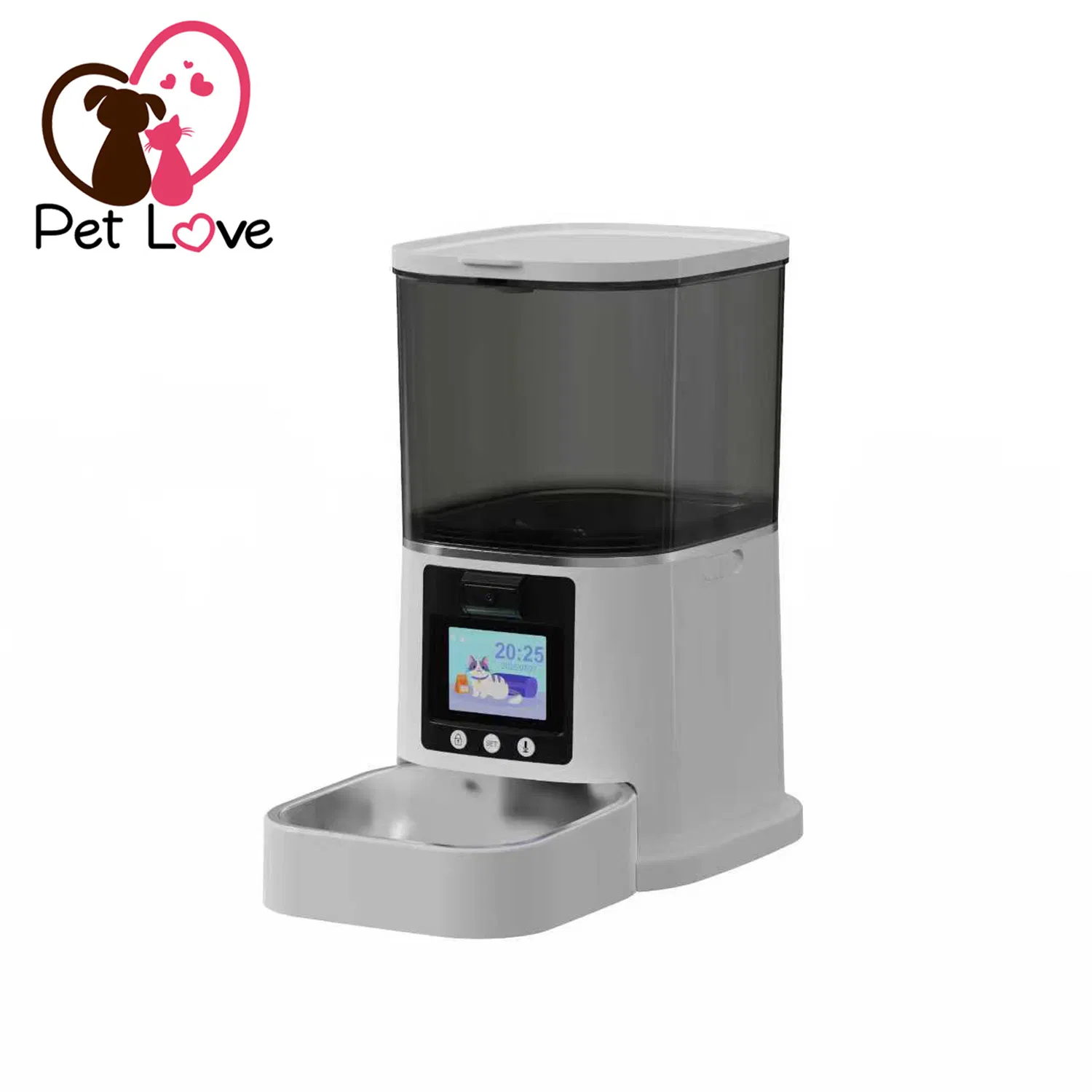 Smart Interactive Pet Feeder with Voice Recording and Timer