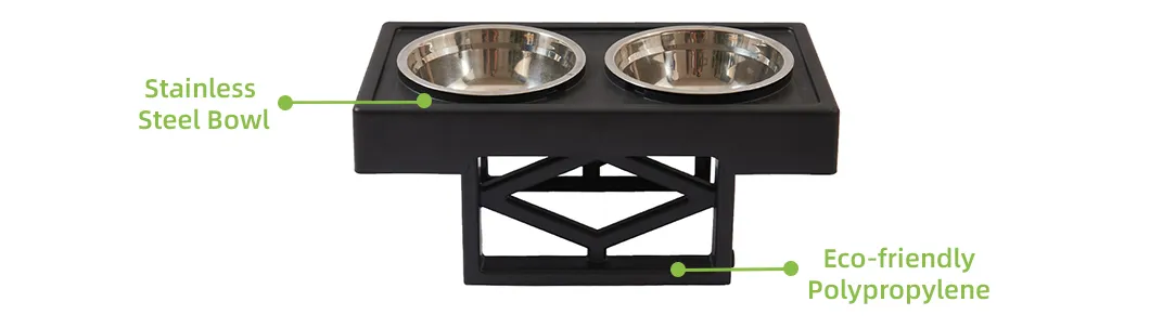 Elevated Dog Steel Feeder and Cat Water Fountain Dimensions