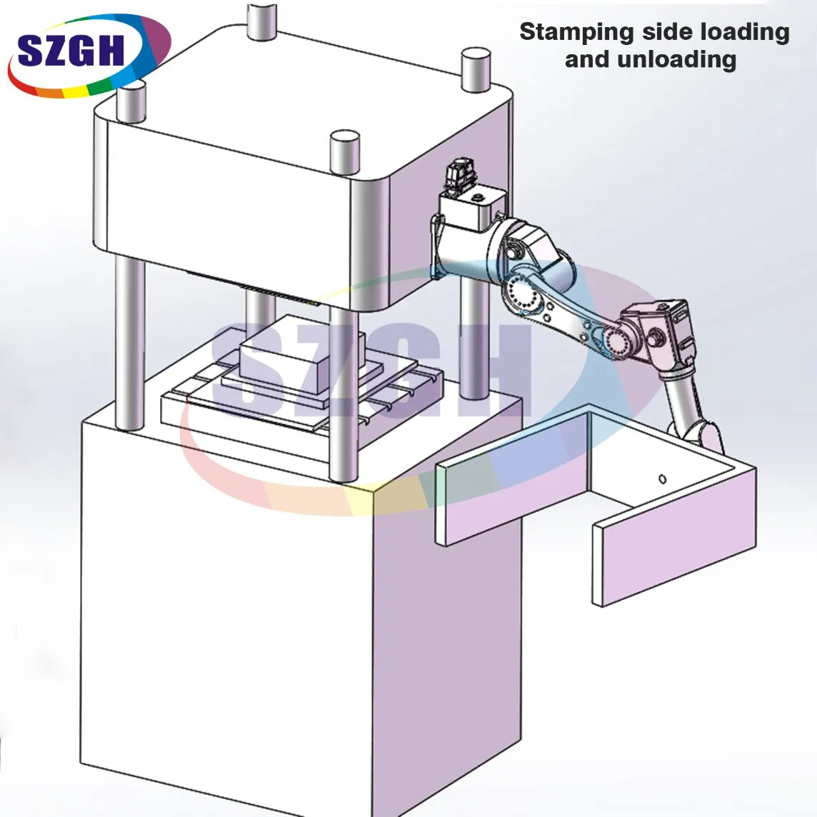 SZGH-T980-6 982mm 6kg Smart Press Feeding Robot