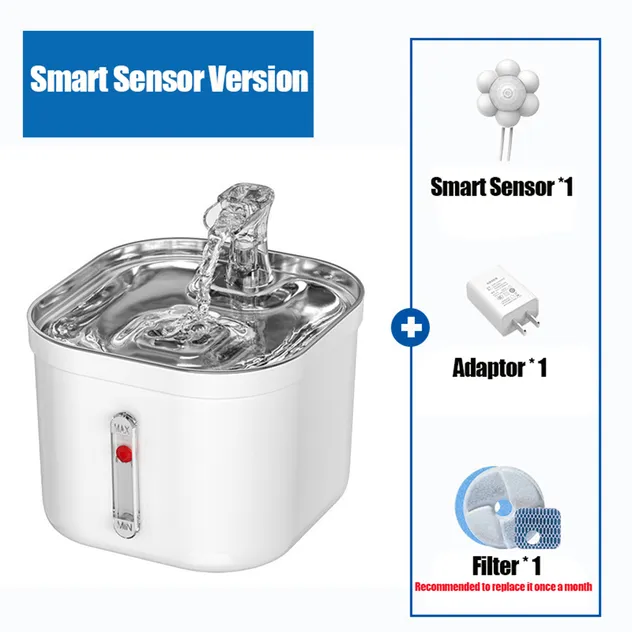 Automatic Pet Water Dispenser Stainless Steel Indoor Circulating Water Fountain