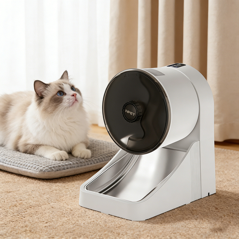 Rotatable Automatic Cat Smart Wi-Fi Pet Feeder Supply APP Remote Control Bowl