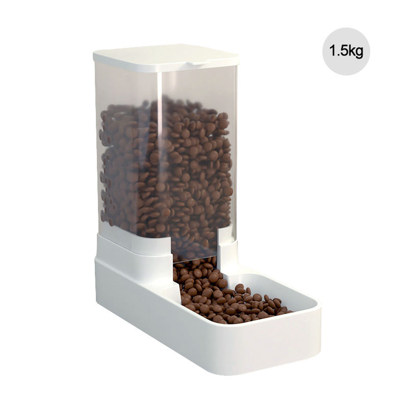 Large Capacity Automatic Pet Feeder Water Dispenser Set Gravity-Feed Dog Food &amp; Water Portable Plastic Design for Dogs Cats Pets