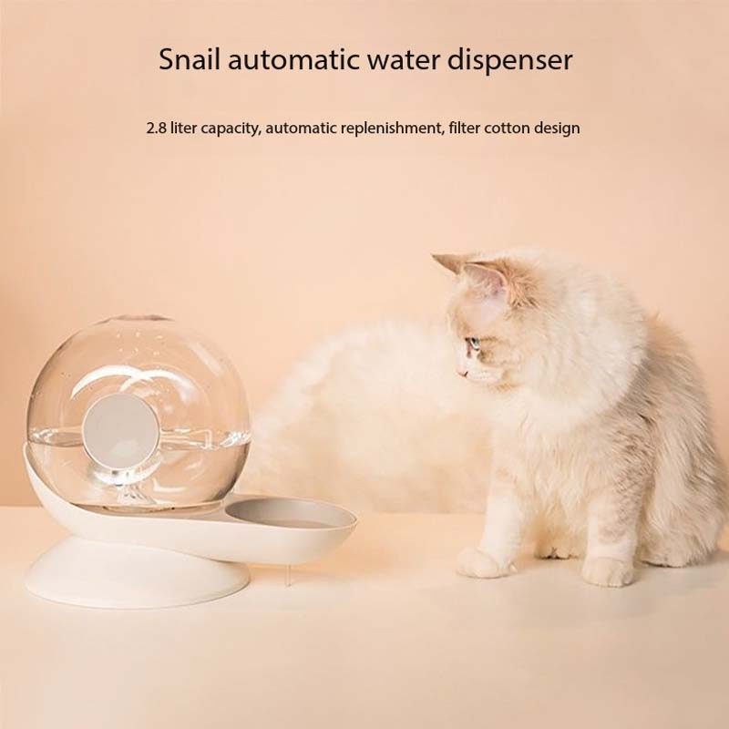 Pet Water Dispenser, 2.8L Automatic Gravity Cat Water Dispenser for Cats, Dogs &amp; Rabbit, Detachable Cat Dog Water Dish Feeder