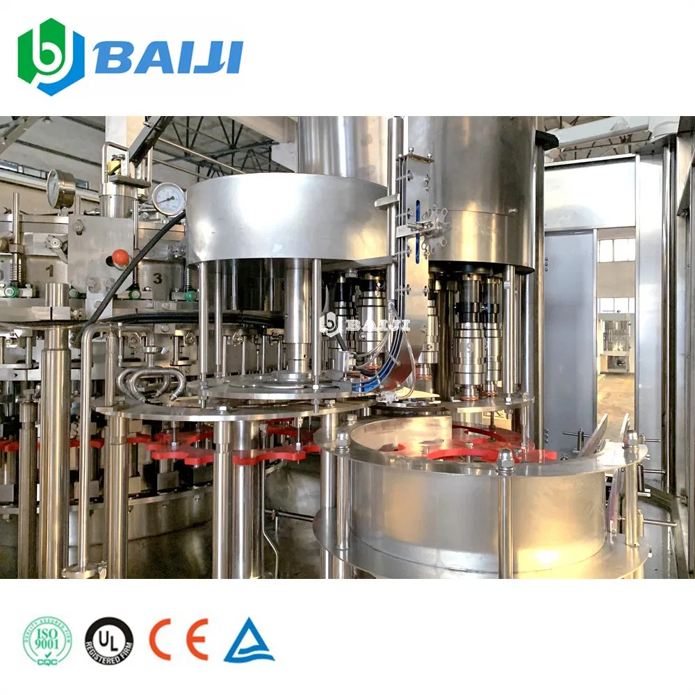 CE Certified Pet Bottle Sparkling Water Carbonated Beverage Filling Sealing System Line