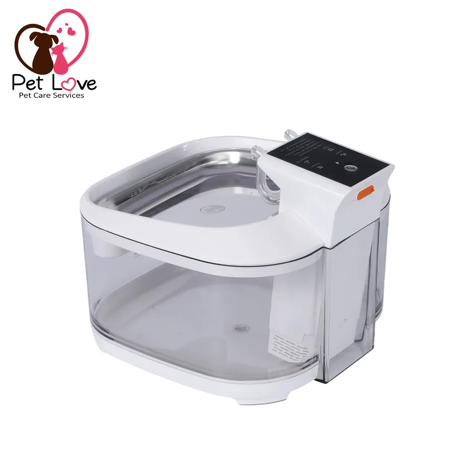 Automatic Stainless Steel Wireless Pet Water Fountain for Cats and Dogs