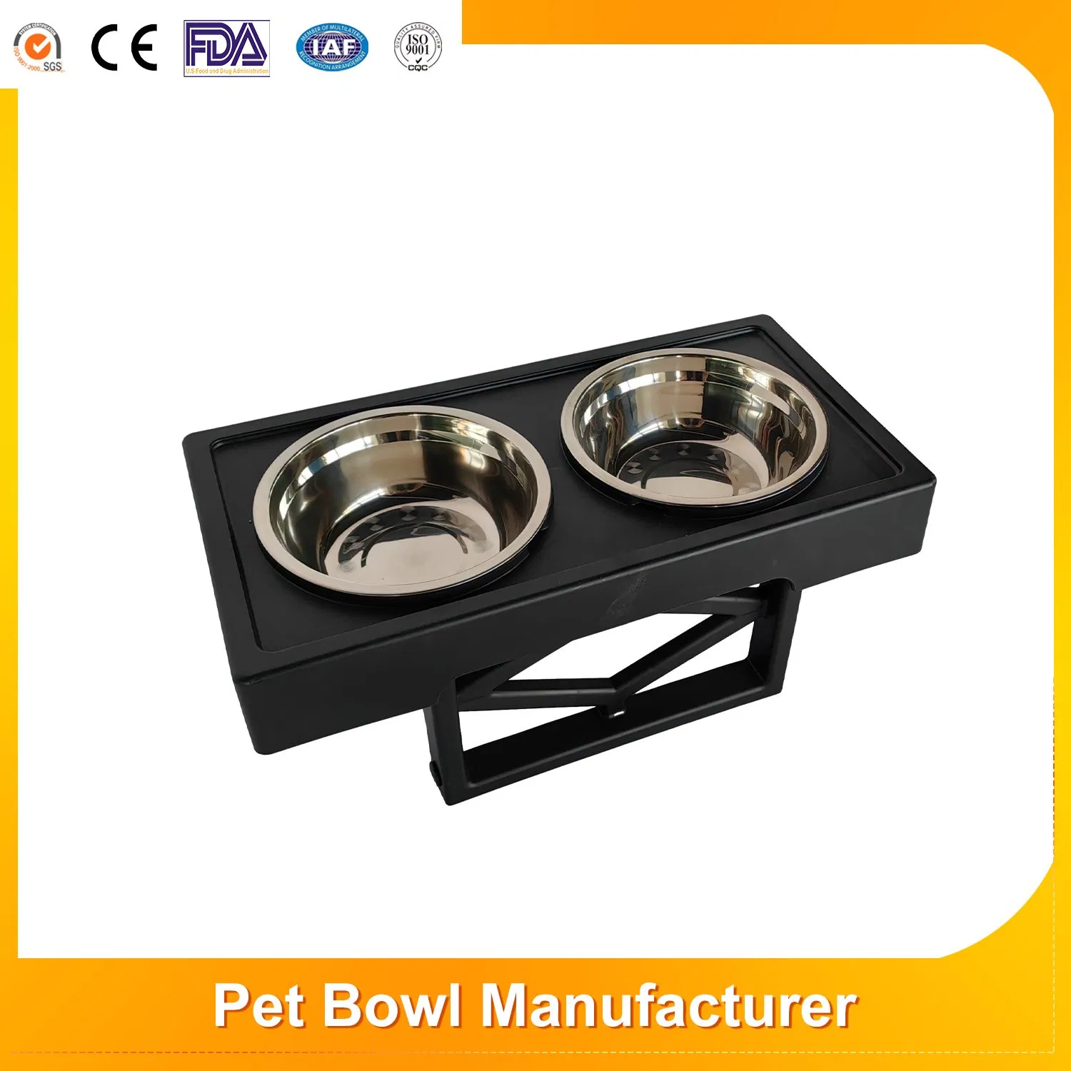 Large Capacity Adjustable Elevated Feeding Bowl Dog Steel Feeder Cat Water Fountain Recipiente PARA Mascota Plastic Pet Bowls Food and Feeders for Dog and Cat