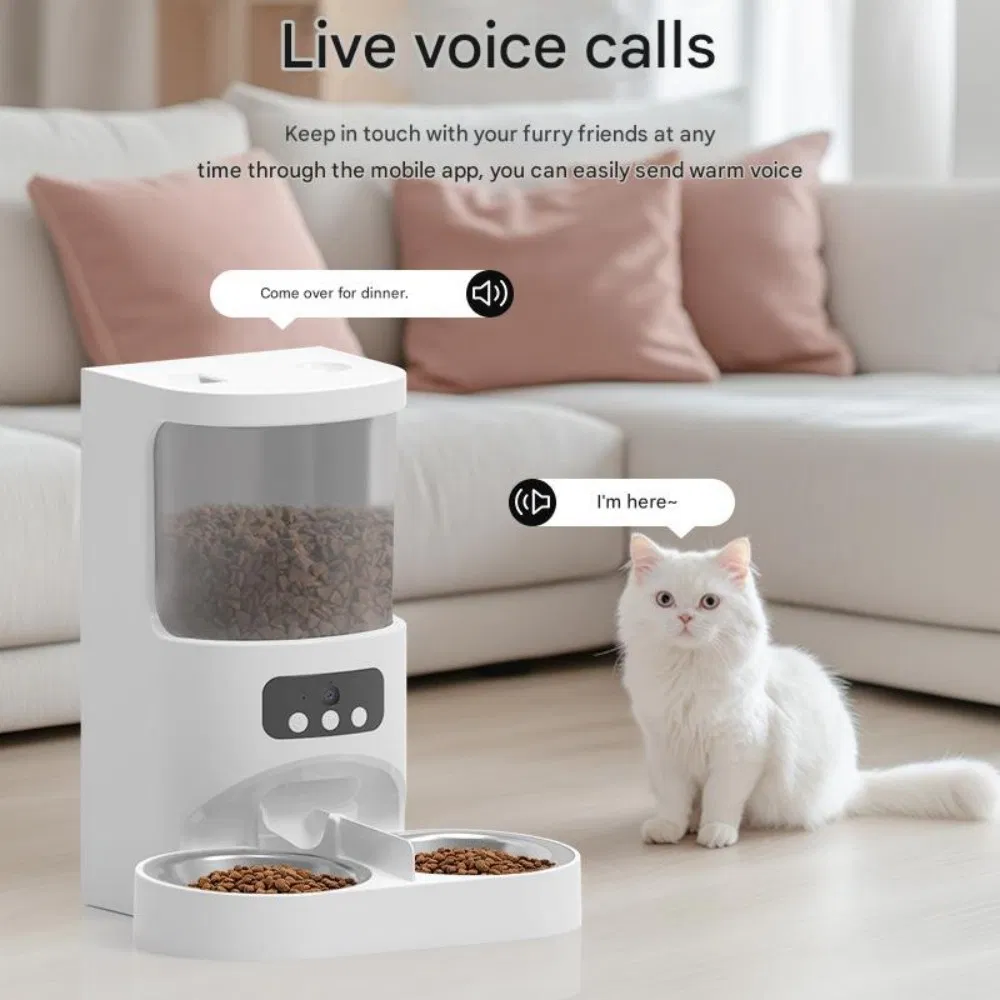 Pet Automatic Feeder with Timer &amp; Portion Control 4L APP Control Cat &amp; Dog Food Dispenser