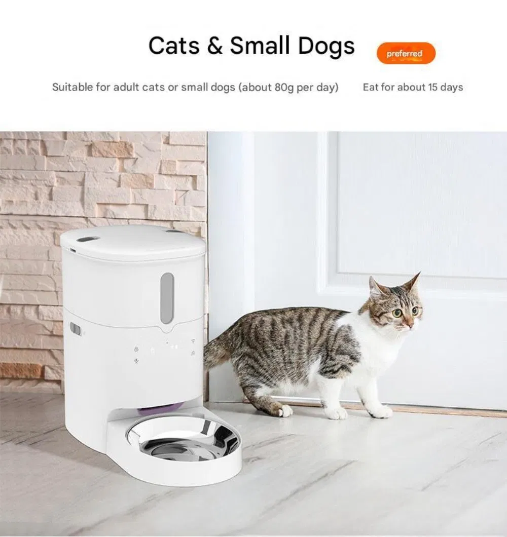 3L / 6L Smart Automatic Pet Feeder with WiFi APP Control Dual Bowls for Cats &amp; Dogs