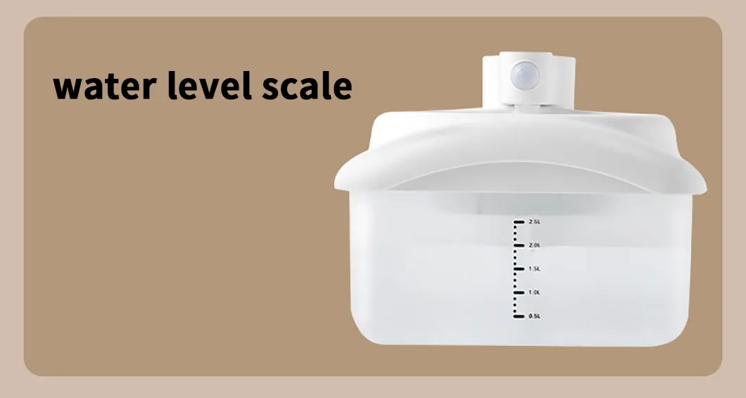 2.5L Automatic Filter Water Fountain Cat Drinking Dispenser 20dB ABS Pet Water Fountain with Ultra-Quiet Pump