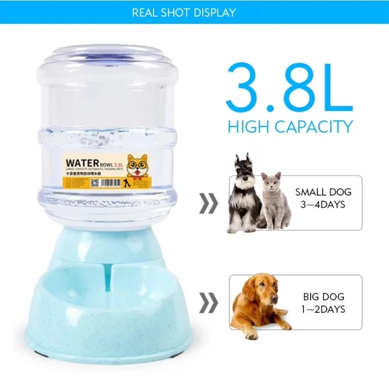 Space-Saving Pet Station for Cats Dogs with 11L Gravity Food Feeder Water Dispenser Pet Waterer Products