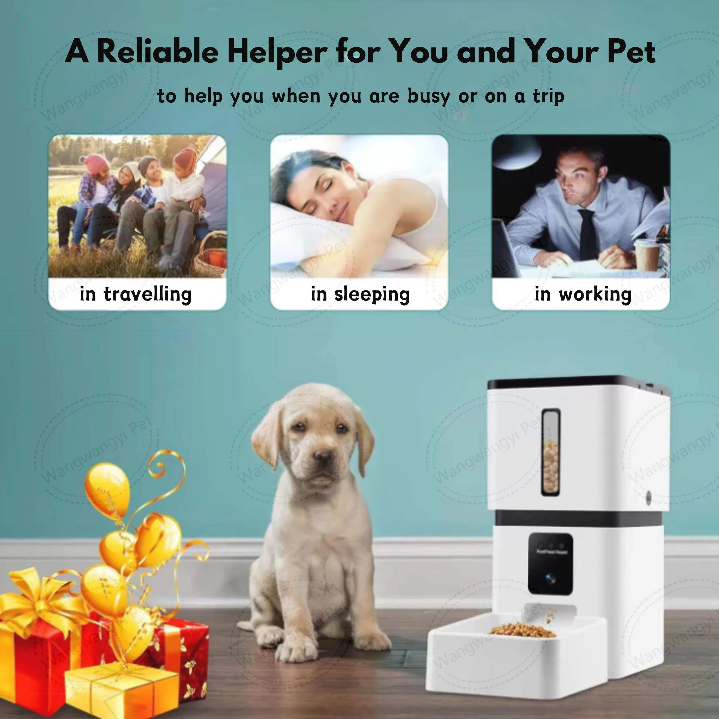 High-Definition Camera IR Sensor Night Vision Voice Monitoring 8L Pet Food Feeder