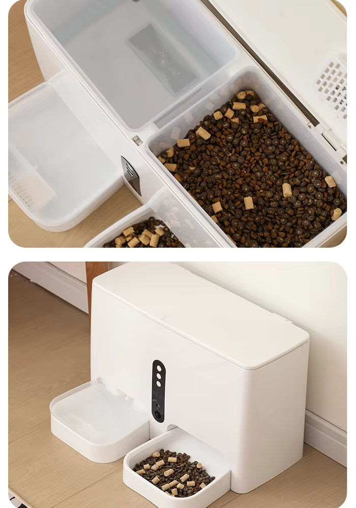 Two Way Communication Real Time Video Smart Pet Feeder with Voice Recording
