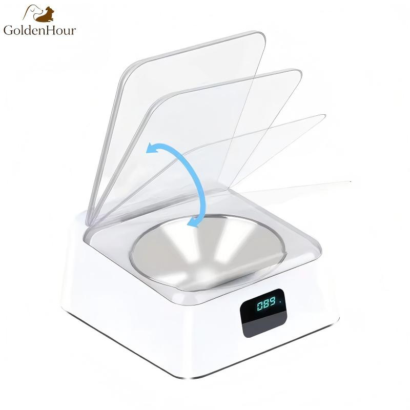 Automatic Open Dog Food Bowls Pet Feeder with Clear Cover Sensing Automatic Feeding Pet Feeding for Small Cats