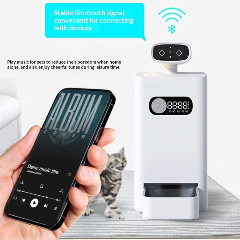 Pet Supplies Remote Visual Pet Video Feeder Large-Capacity Video Edition APP-Controlled Automatic Pet Feeder