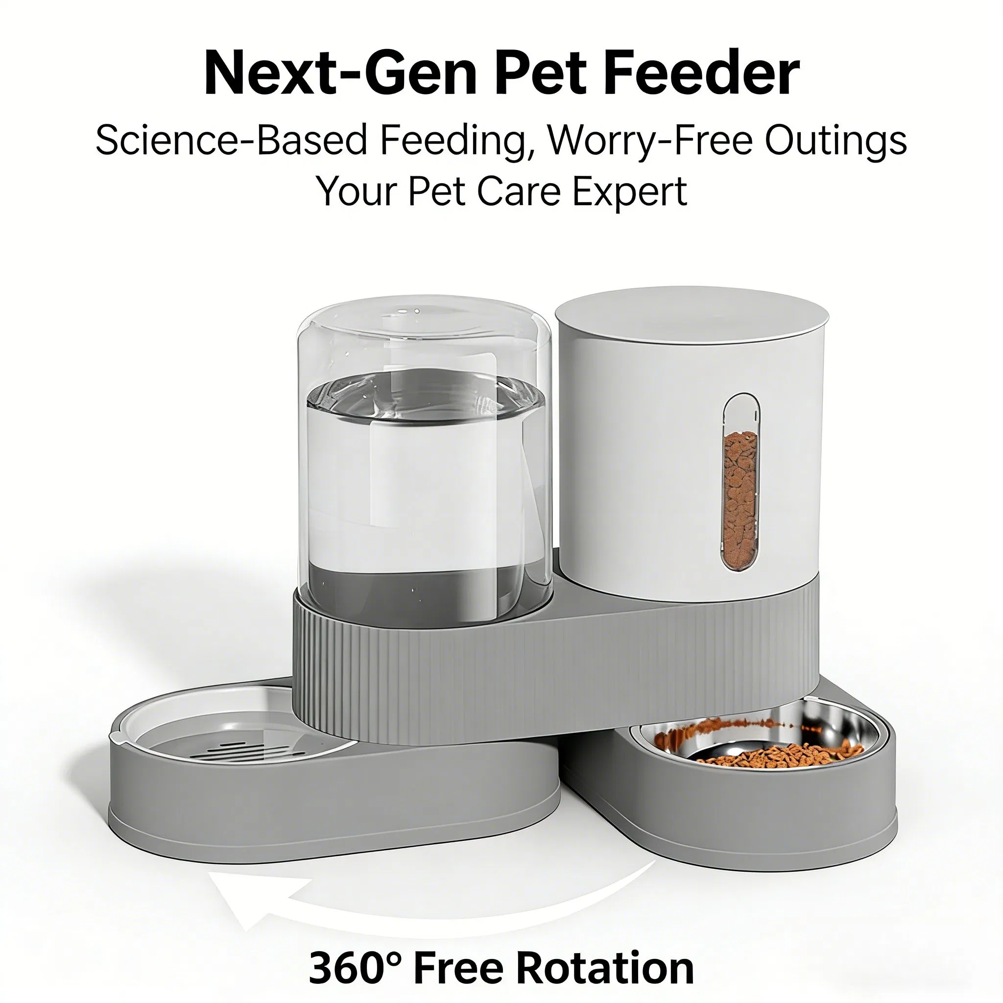 Pet Feeder Fully Automatic Pet Feeder and Water Dispenser OEM/ODM