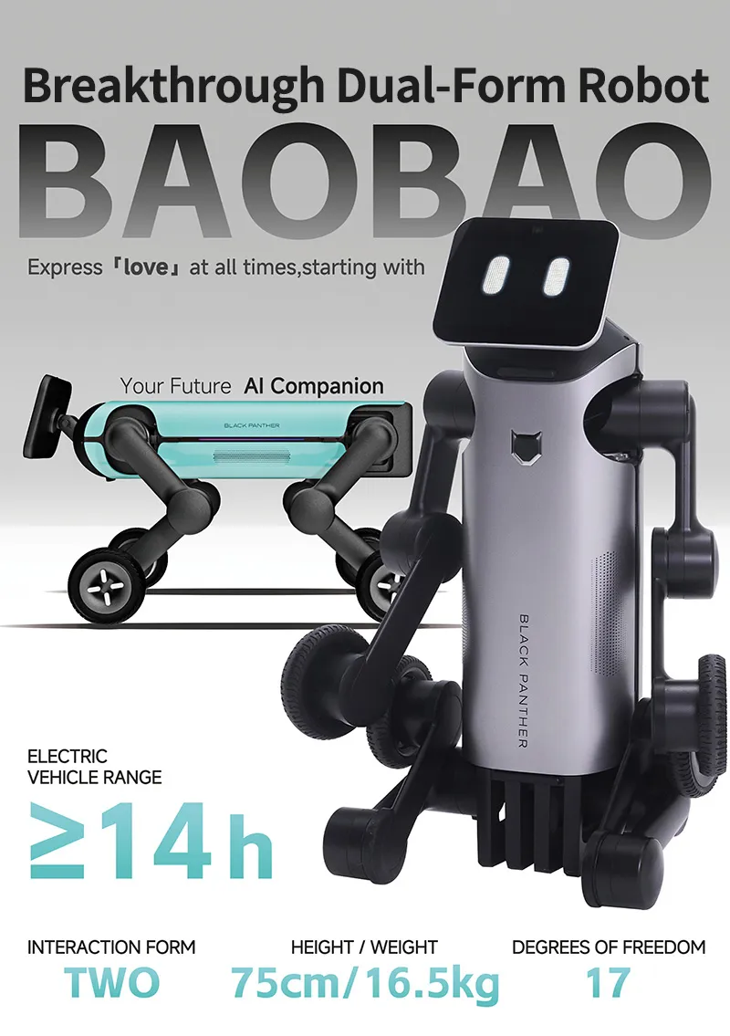 Smart Dual-Form Bimodal Robot Ai Dog Electronic Pet Companion
